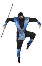 Blauwe ninja pak mannen, Kleding | Heren, Ophalen of Verzenden, Nieuw