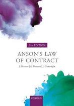 Ansons Law of Contract 9780198829973, Zo goed als nieuw, Verzenden
