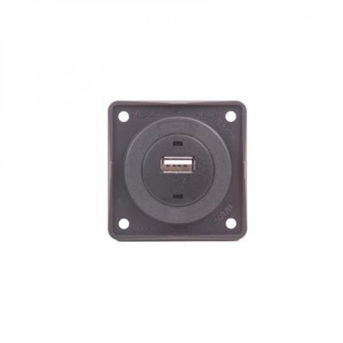 Berker Contactdoos 1x USB Lader 12V Inbouw Antraciet Mat, Caravans en Kamperen, Kampeeraccessoires, Nieuw
