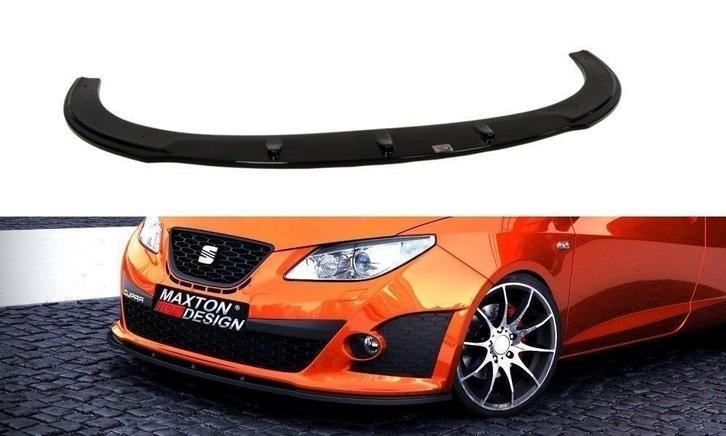 Voorspoiler Seat Ibiza IV CUPRA 6J 08-12 Glans Zwart Maxton, Auto-onderdelen, Carrosserie en Plaatwerk, Ophalen of Verzenden