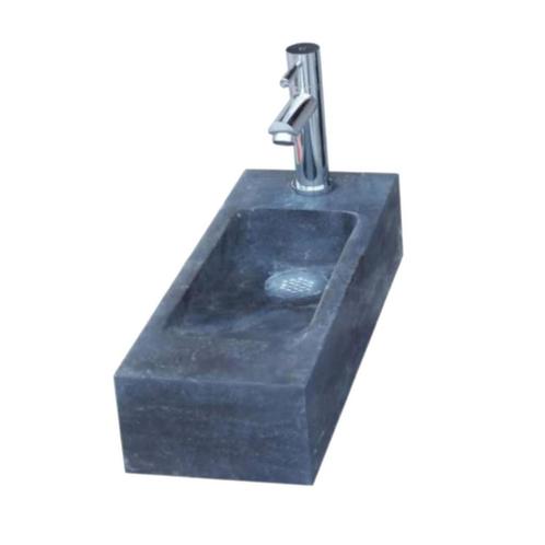 Fonteinset Sanilux Slim Hardsteen met kraan, waste & sifon, Doe-het-zelf en Verbouw, Sanitair, Overige typen, Nieuw, Chroom, Ophalen of Verzenden