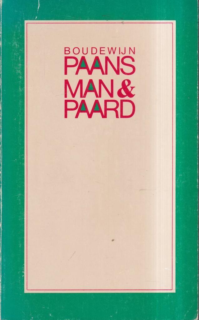 Man en paard 9789061693147 Paans, Boeken, Romans, Gelezen, Verzenden