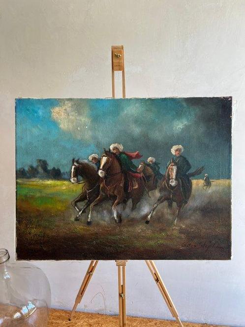 Attributed to Peter Stephan (1916- 1974) - Fünf Kosaken, Antiek en Kunst, Kunst | Schilderijen | Klassiek