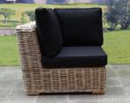 Nissah modulair hoek loungeset 6-delig naturel rotan, Tuin en Terras, Tuinsets en Loungesets, Ophalen of Verzenden, Nieuw