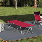 vidaXL Inklapbaar Campingbed met Tas Rood 600D Oxford Stof, Verzenden, Nieuw