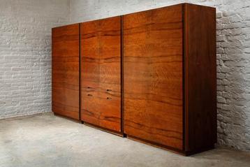 3 x Kledingkast, Set uit 1960, Perfecte Hang-Leg Indeling beschikbaar voor biedingen