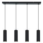 Moderne eettafel hanglamp zwart, Carlos, Huis en Inrichting, Lampen | Hanglampen, Nieuw, Ophalen of Verzenden, Modern, Metaal