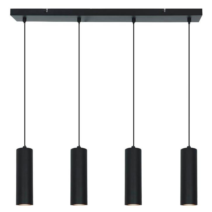 Moderne eettafel hanglamp zwart, Carlos, Huis en Inrichting, Lampen | Hanglampen, Nieuw, Metaal, 75 cm of meer, Ophalen of Verzenden