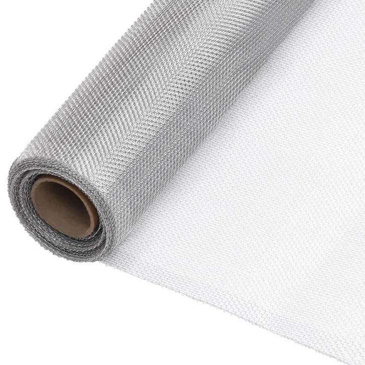 vidaXL Gaas 112x2000 cm aluminium zilverkleurig, Tuin en Terras, Schuttingen, Nieuw, Aluminium, 1 tot 2 meter, Verzenden