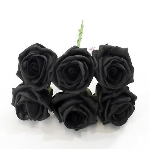 foam roos Princess Emilia Zwart bundel new Zwarte roos, Huis en Inrichting, Woonaccessoires | Kunstplanten en Kunstbloemen, Nieuw