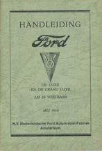 1934 Ford V8 de Luxe en Grand Luxe Handleiding, Verzenden
