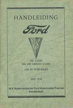 1934 Ford V8 de Luxe en Grand Luxe Handleiding, Auto diversen, Handleidingen en Instructieboekjes, Verzenden