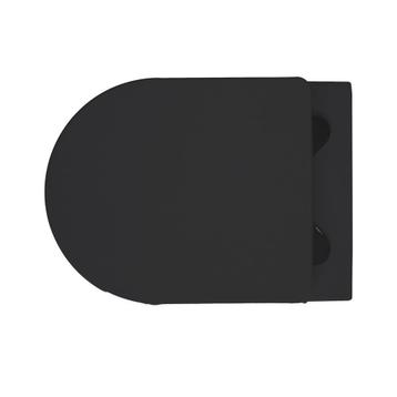 Monazo WC pack Softclose en quick release Mat zwart Met bril beschikbaar voor biedingen