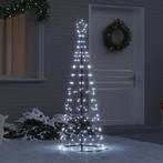 vidaXL LED Kerstboom met 390 LED met grondpennen Koudwit 250, Verzenden, Nieuw
