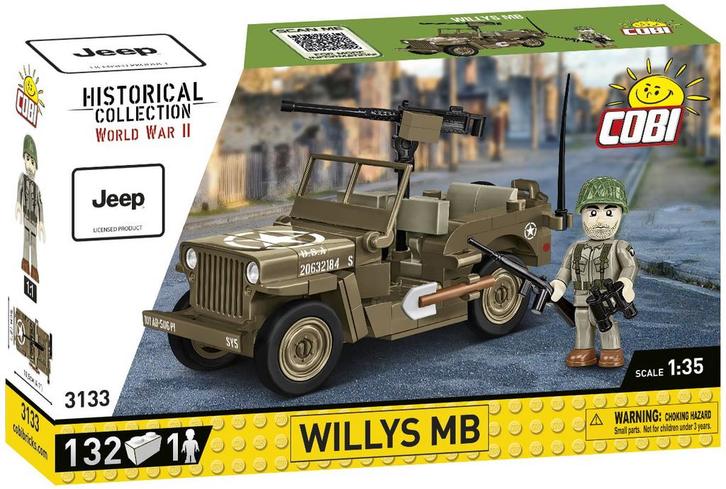 COBI 3133 WILLYS MB (Leger bouwsets, Modelbouwsets), Kinderen en Baby's, Speelgoed | Bouwstenen, Nieuw, Verzenden