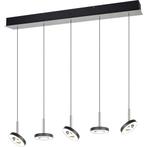 LED Hanglamp - Trio Select Guano - 5 Lichtpunten van 8 Watt, Ophalen of Verzenden, Nieuw, Metaal