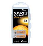 Duracell Hoorapparaat batterij DA13 oranje (6 stuks), Nieuw, Ophalen of Verzenden