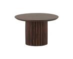 Salontafel Congo Rond 60 cm Mangohout - Walnoot, Ophalen of Verzenden, Nieuw