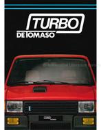 1986 INNOCENTI DE TOMASO TURBO BROCHURE ITALIAANS, Nieuw, Author