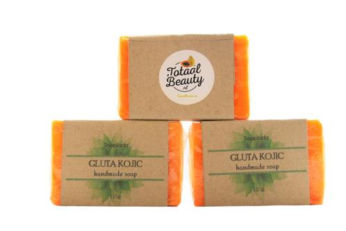 TotaalBeauty Gluta Kojic zeep, 115 gram, Sieraden, Tassen en Uiterlijk, Beautycases, Ophalen of Verzenden