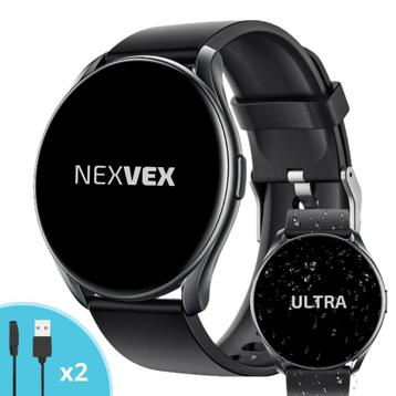 Nexvex® Ultra Smartwatch voor Dames en Heren 1.3 Zwart