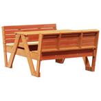Picknicktafel voor kinderen 88x122x58 cm grenenhout wasbruin, Nieuw, Verzenden
