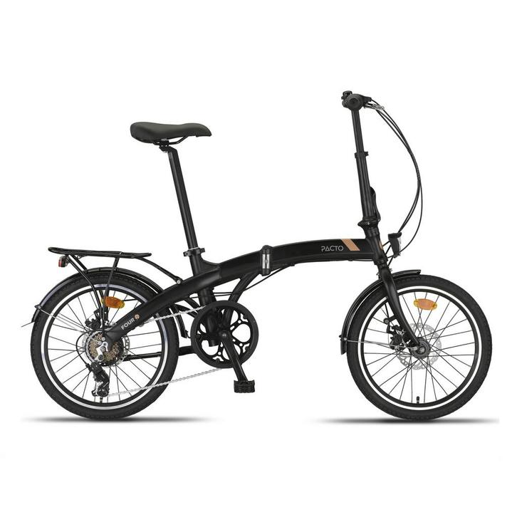 Pacto Four S Vouwfiets Zwart, Fietsen en Brommers, Fietsen | Vouwfietsen, Nieuw