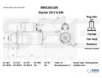 Starter Scania 5.5 kw SCANIA P,G,R,T - series T420, Auto-onderdelen, Nieuw, Verzenden