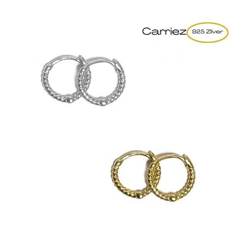 925 zilveren mini twist klik creolen in het zilver of vergul, Sieraden, Tassen en Uiterlijk, Kettinghangers, Nieuw, Verzenden