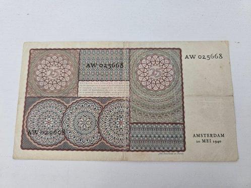 Nederland. - 25 Gulden - 1940 - Pick 57 (Zonder, Postzegels en Munten, Munten | Nederland