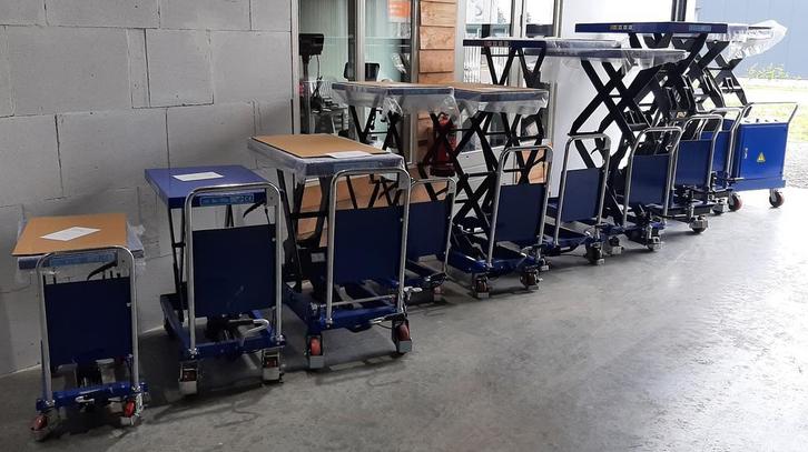 verrijbare heftafel 150 - 1500 kg diverse hoogte, Zakelijke goederen, Machines en Bouw | Heftrucks en Intern transport, Overige typen