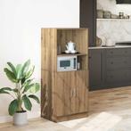 vidaXL Keukenkast 57x41,5x131,5 cm bewerkt hout artisanaal, Huis en Inrichting, Keuken | Keukenelementen, Verzenden, Nieuw, Bruin