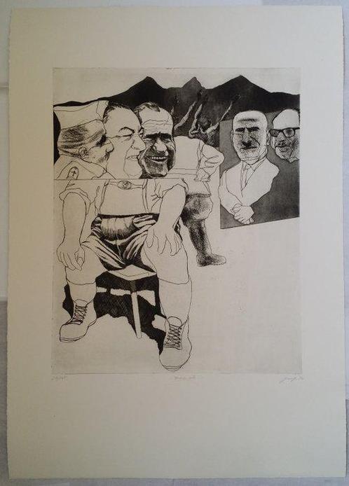 Ulrich Baehr (1938) - Strauss Mappe, screenprint, handsigned, Antiek en Kunst, Antiek | Overige Antiek