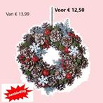 Kerstkrans dennenappels met decoratie Ø 30cm multikleur, Verzenden, Nieuw