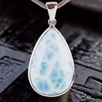 Zilveren hanger met Larimar, GEM-kwaliteit - Larimar - De