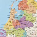 Landkaart Nederland - Prikbord 60 x 90  cm, Huis en Inrichting, Woonaccessoires | Memoborden, Ophalen of Verzenden, Nieuw