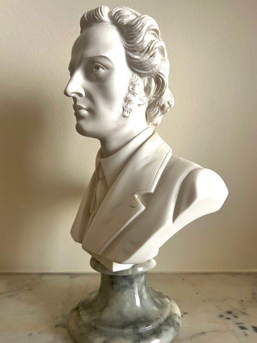 Arnaldo Giannelli - Buste de Frédéric Chopin – signé Arnaldo, Antiek en Kunst, Antiek | Keramiek en Aardewerk