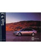 1998 SAAB 9.3 INSTRUCTIEBOEKJE NEDERLANDS, Auto diversen, Handleidingen en Instructieboekjes