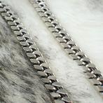 Zilveren robuuste gourmetschakel ketting | 44 cm, Sieraden, Tassen en Uiterlijk, Kettingen, Ophalen of Verzenden, Gebruikt, Overige kleuren