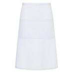 GGM Gastro | (6 stuks) KARLOWSKY | Bistro schort Basic met |, Verzenden, Nieuw, Wit, Schort