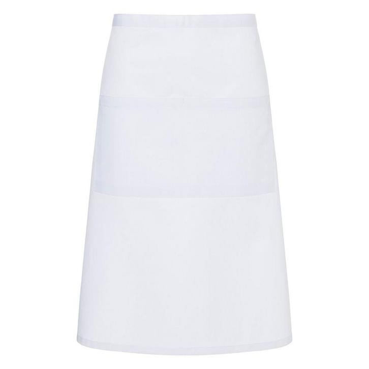 GGM Gastro | (6 stuks) KARLOWSKY | Bistro schort Basic met |, Huis en Inrichting, Keuken | Textiel, Wit, Nieuw, Schort, Verzenden