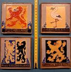 Tegel (4) - Provincie wapens - Tegel fabriek Westraven