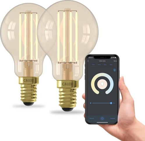 Calex Slimme Lamp Set van 2 stuks - Wifi LED Filament, Huis en Inrichting, Lampen | Losse lampen, Zo goed als nieuw, Ophalen of Verzenden
