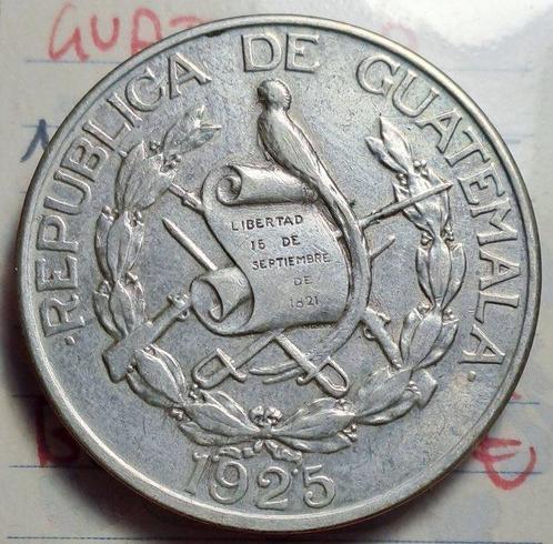 Guatemala. ½ Quetzal 1925 (Zonder Minimumprijs), Postzegels en Munten, Munten | Europa | Niet-Euromunten