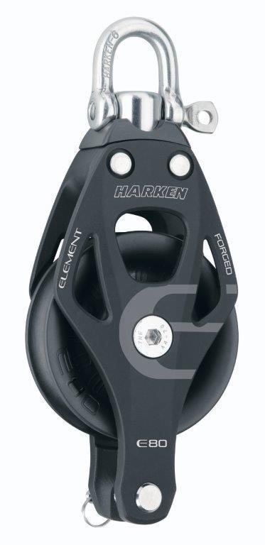 Harken 80mm Element enkelschijfs blok met hondsvot, Watersport en Boten, Accessoires en Onderhoud, Ophalen of Verzenden