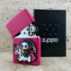 Zippo - “Frequency Matte” Pink – 3D Grim Reaper & Unicorn -, Nieuw