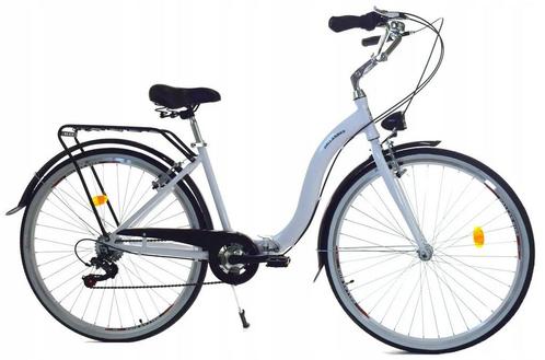 Vouwfiets - 28 inch - met 7 versnellingen - alu - wit zwart, Fietsen en Brommers, Fietsen | Vouwfietsen, Nieuw, Ophalen of Verzenden