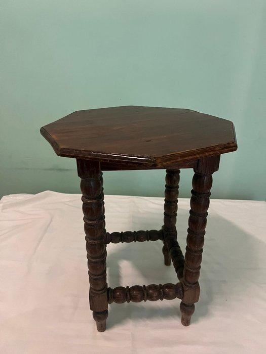 Kruk - hard hout - bijzetkrukje, Antiek en Kunst, Curiosa en Brocante