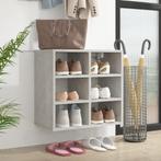 vidaXL Schoenenkast 52,5x30x50 cm betongrijs, Huis en Inrichting, Kasten | Overige, Verzenden, Nieuw