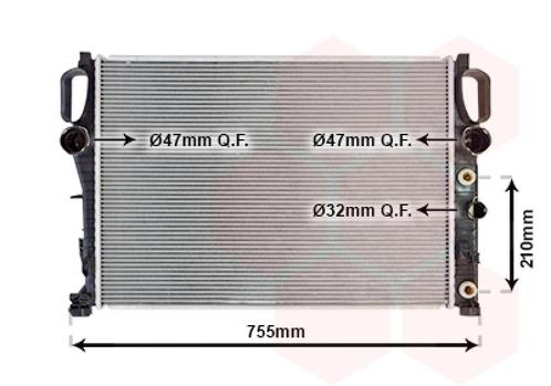 RADIATOR VOOR MERCEDES BENZ CLS-KL C219 2005-2011 2115001302, Auto-onderdelen, Airco en Verwarming, Nieuw, Ophalen of Verzenden